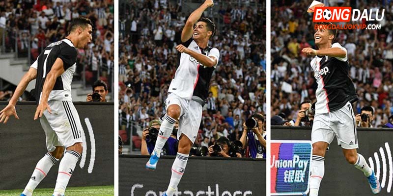 Ronaldo nổi tiếng với cách ăn mừng bàn thắng độc đáo