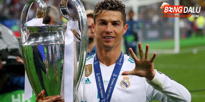 CR7 đã có được tổng 5 lần vô địch Cúp C1 Châu Âu